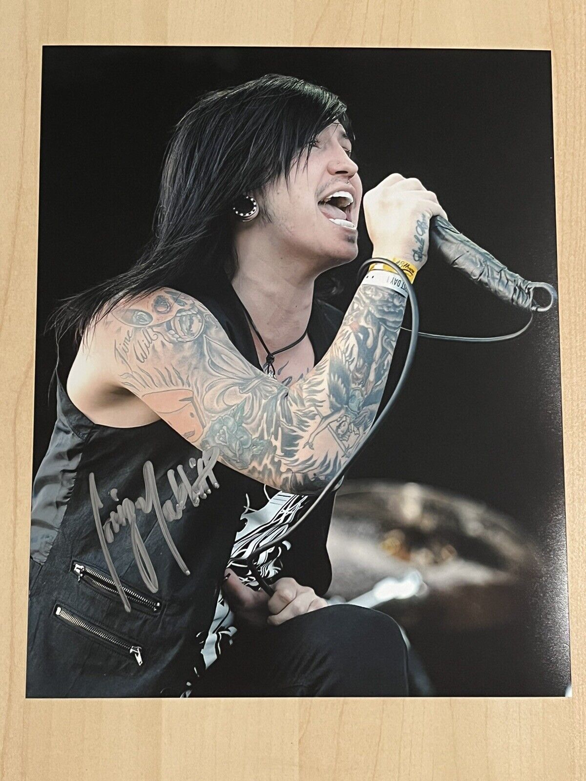 CRAIG MABBITT SIGNED 8x10 Photo Poster painting ESCAPE THE FATE ORIGINAL LEAD SINGER RARE COA