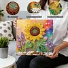 (25x25cm)DIY Pearl Painting Sunflower Framed Handmade Pearl Material Art Kit Living Room Decor