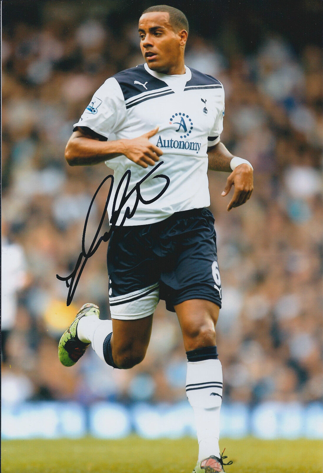 Tom HUDDLESTONE SIGNED Autograph 12x8 Photo Poster painting AFTAL COA SPURS Genuine