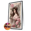 (40*60cm)Flower Beauty - Full Round Drill Diamond Painting