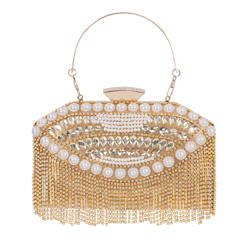 Pearl Rhinestone Tassel Luxury Lady Banquet Handbag | Oxredo Shop Ramadan Sale