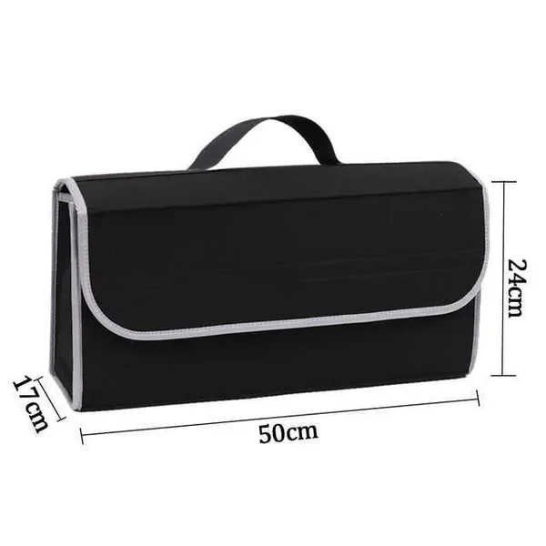 New Bag Trunk Organizer Felt Cloth Storage Box Auto Cargo Container Multi-Pocket Tidying Bags Car Accessories