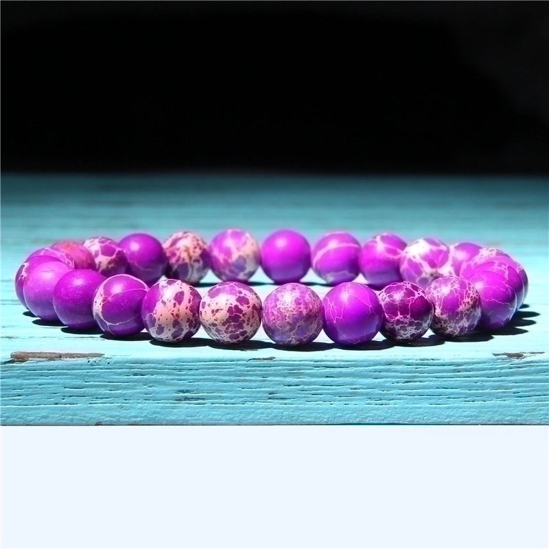 Fashion Solid Color Natural Stone Beaded Bracelets