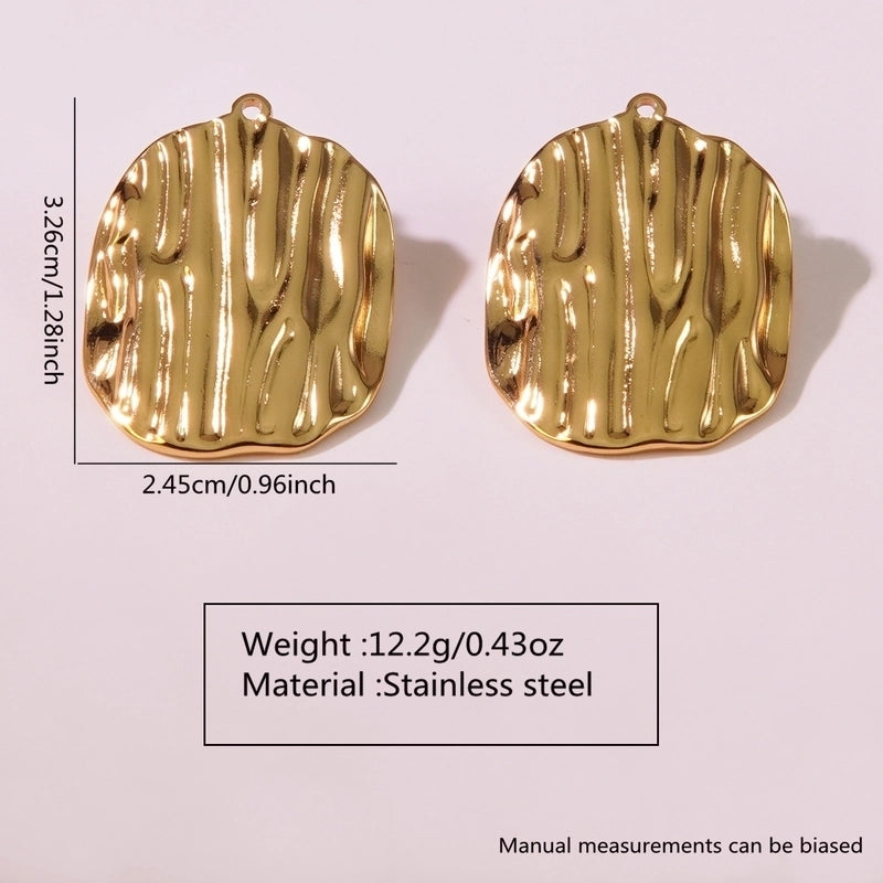 1 Pair Exaggerated Luxurious Minimalist Geometric 304 Stainless Steel Imitation Gold  Ear Studs
