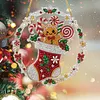 Christmas Ornament Diamond Painting Kit Stocking Gingerbread 9.45x9.45in