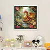 Dragon In Forest-14CT Stamped Cross Stitch 50*50cm/19.69*19.69in tapestrymarket