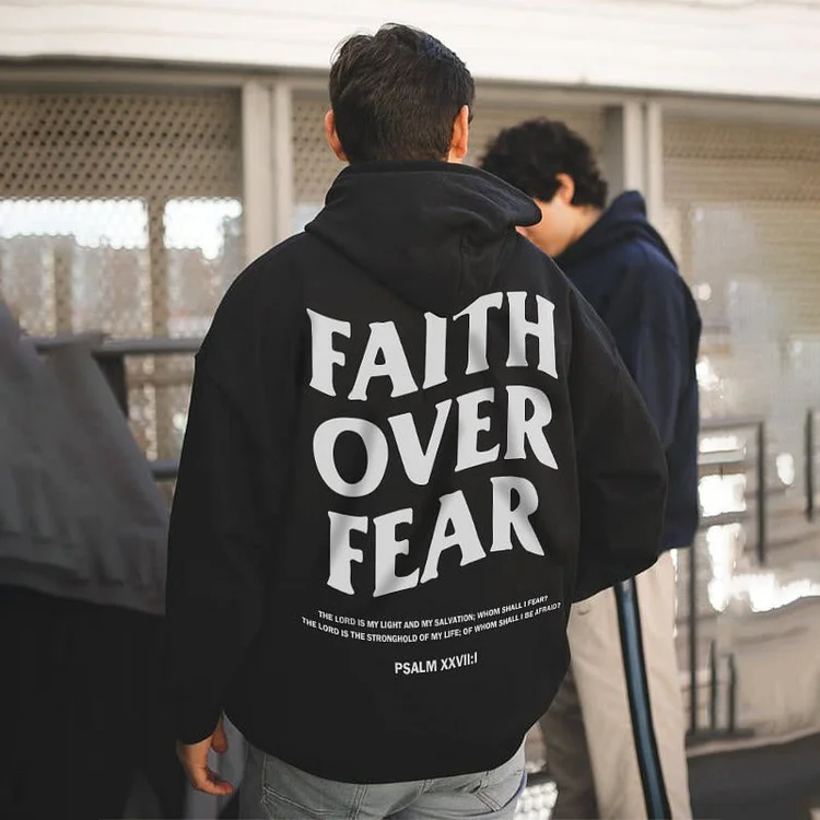 Sopula Faith Over Fear Print Hoodie