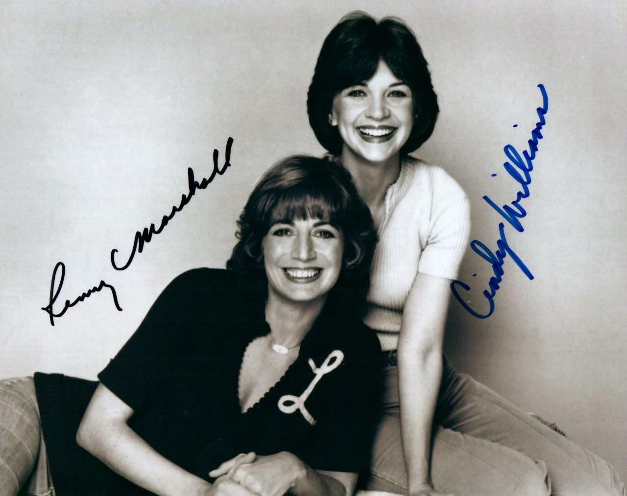 Penny Marshall Cindy Williams signed 8x10 Picture Photo Poster painting autographed includes COA