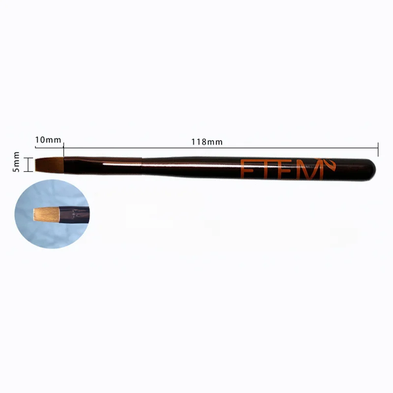 Giftitrends Nail Brush High Quality Classic Manicure Paint Pen for Wholesales Rainbow Acrylic Simple Nail Brushes Easy To Use Nails Tool