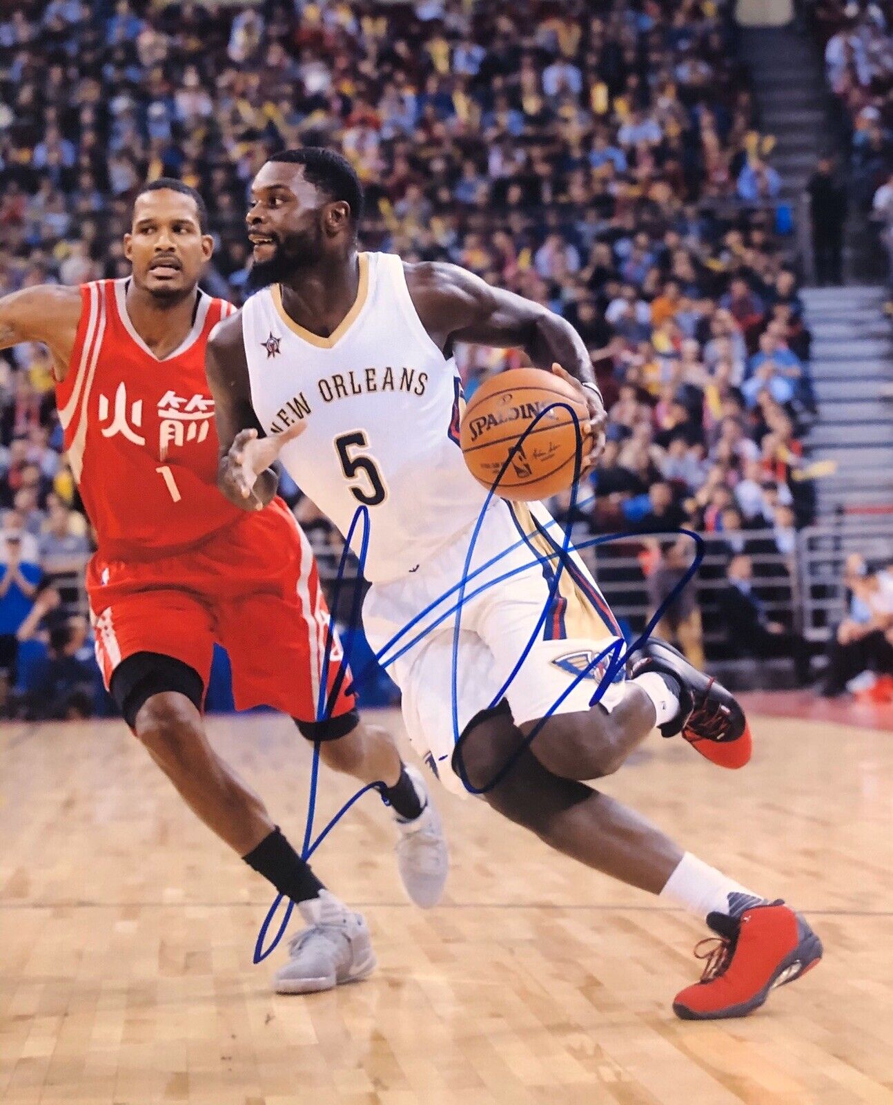 Lance Stephenson Signed Autographed New Orleans Pelicans 8x10 Photo Poster painting Coa