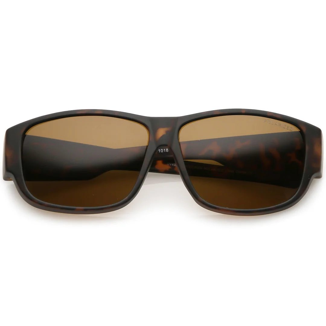 Square  Lens Thick Horn Rimmed glasses With Wide Arms 57mm