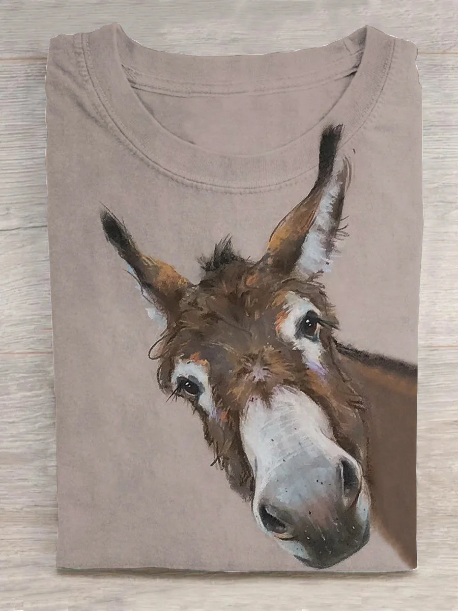 Eagerlys The Donkey Is Looking At You-3 T-shirt Eagerlys