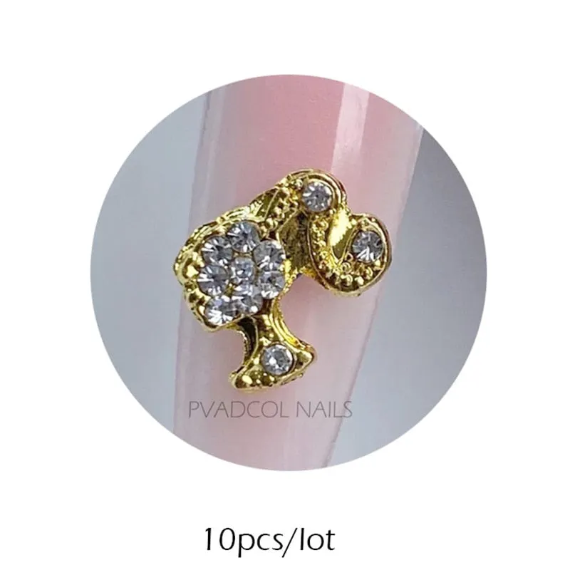 3D Nail Art Rhinestones Charms Crystal Gems Flatback Glass Water Diamond Cool Grils Shiny  Jewelry Nail Decoration Accessories-Nail Inspo