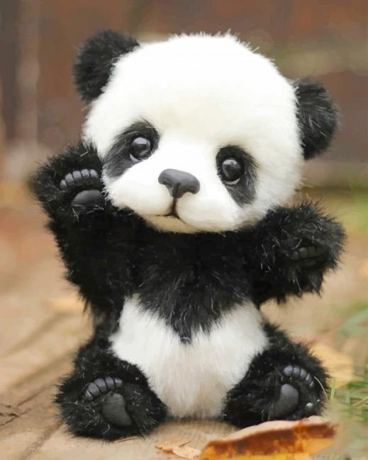 

Cute Panda – Paint By Numbers - 40*50CM, 501 Original