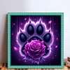 Paw Rose-11CT Stamped Cross Stitch 40*40cm