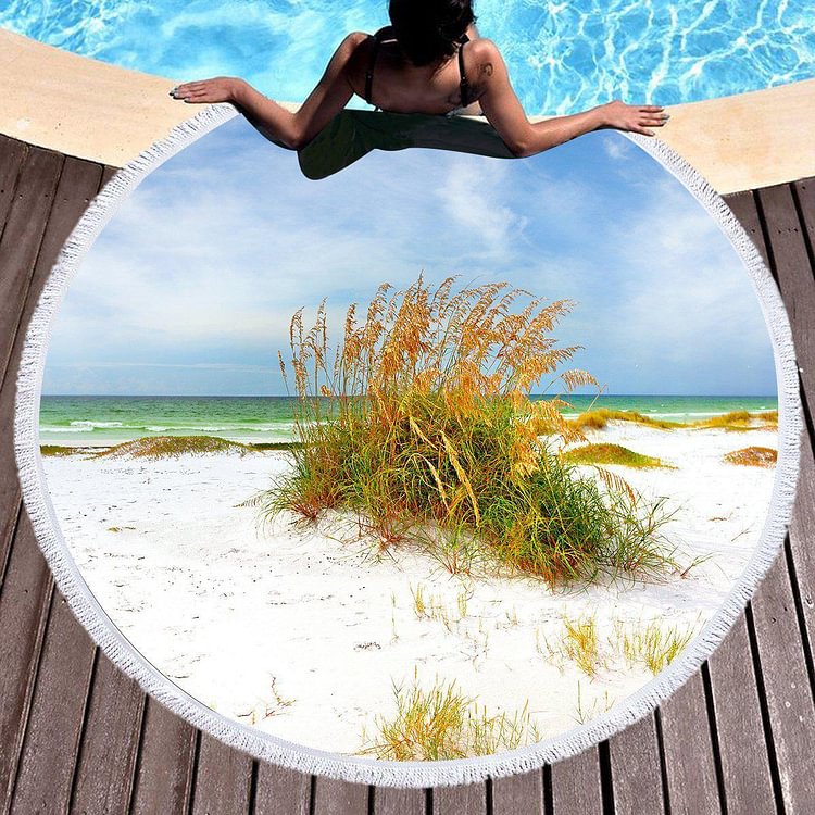 Florida Dreaming Round Beach Towel Collection