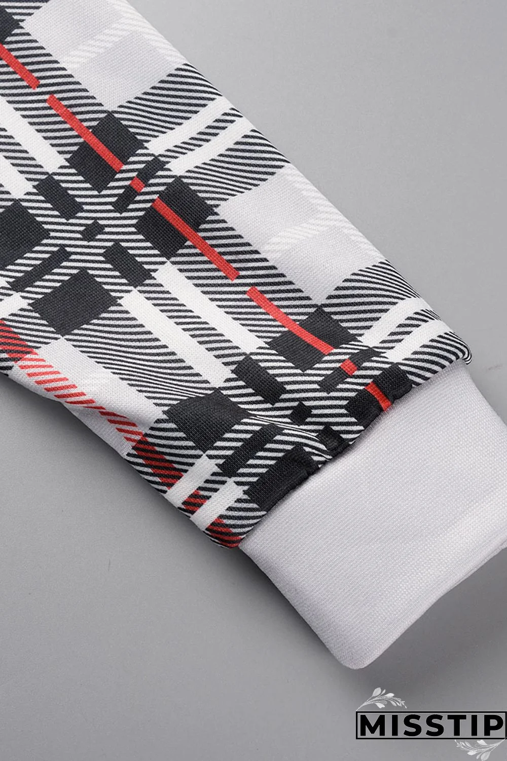 Pink Casual Plaid Print Patchwork Hooded Collar Long Sleeve Two Pieces