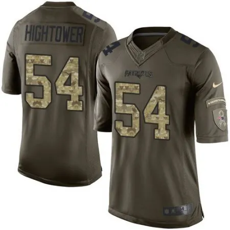 Patriots #54 Dont'a Hightower Green Men's Stitched NFL Limited Salute to Service Jersey