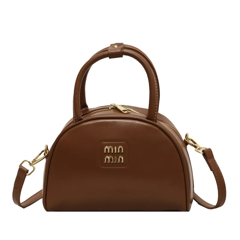 Pongl Pongl Female Inclined Cross Bag 2023 New Autumn And Winter Style Retro Niche Design Single Shoulder Bag Advanced Sense Portable Shell Bag
