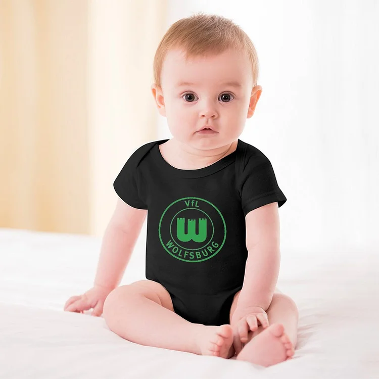 VfL Wolfsburg Baby Bodysuit Strampler Schlafanzug Mit Kurzen Ärmeln