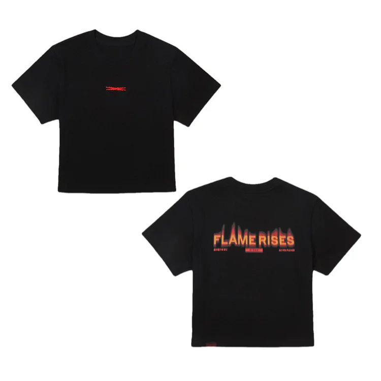LE SSERAFIM 2023 TOUR 'FLAME RISES' Crop T-shirt