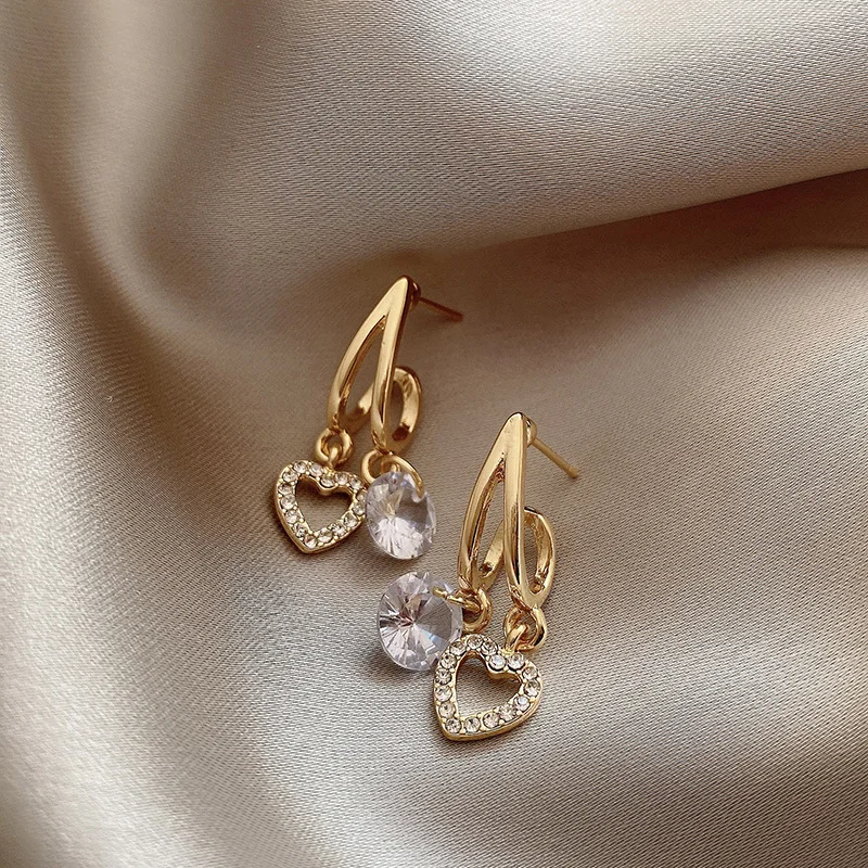 Love Rhinestone Earrings