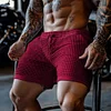 Men's Oversized Stretch Waffle Athletic Fitness Shorts Casual Comfort Everyday Basic Shorts by Inlyline
