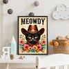 Diamond Painting -DIY Full Round Drill Cowboy Cat