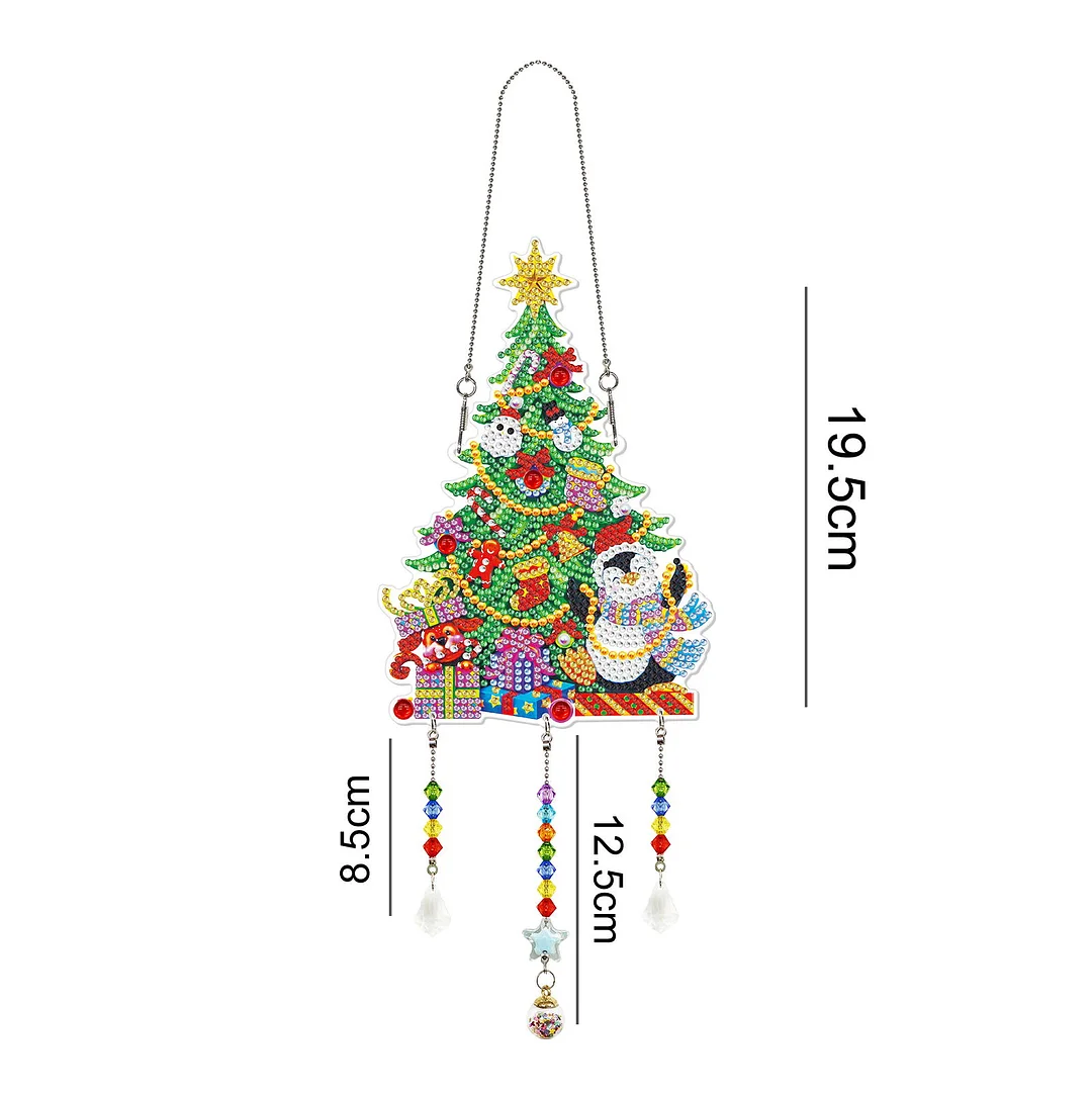 DIY Diamond Crystal Light Catching Jewelry Ornament - Christmas Tree