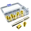 Spark Plug Thread Repair Kit M12x1.25 Inserts & M14x1.25 Tap Kit for Car Engine