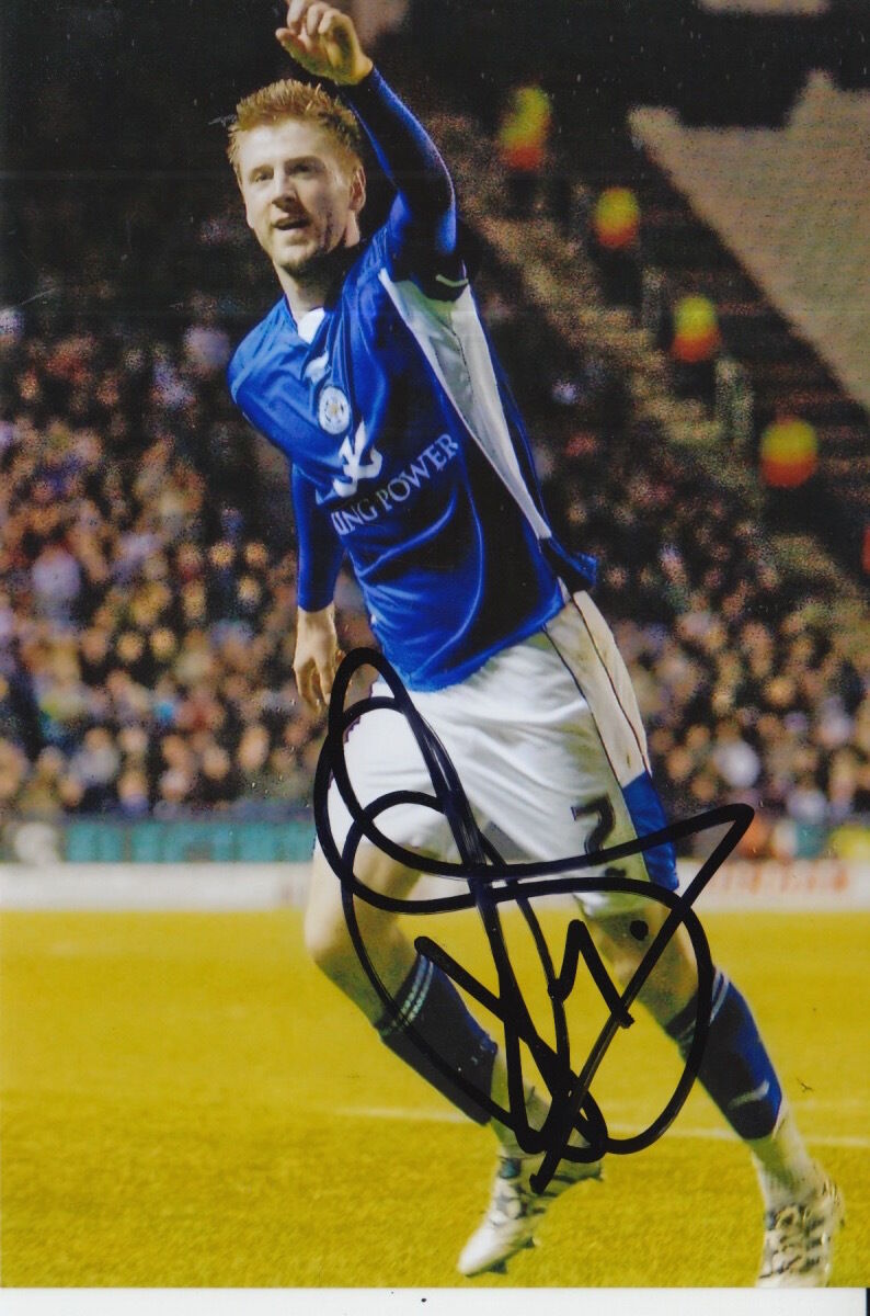 LEICESTER CITY HAND SIGNED PAUL GALLAGHER 6X4 Photo Poster painting.