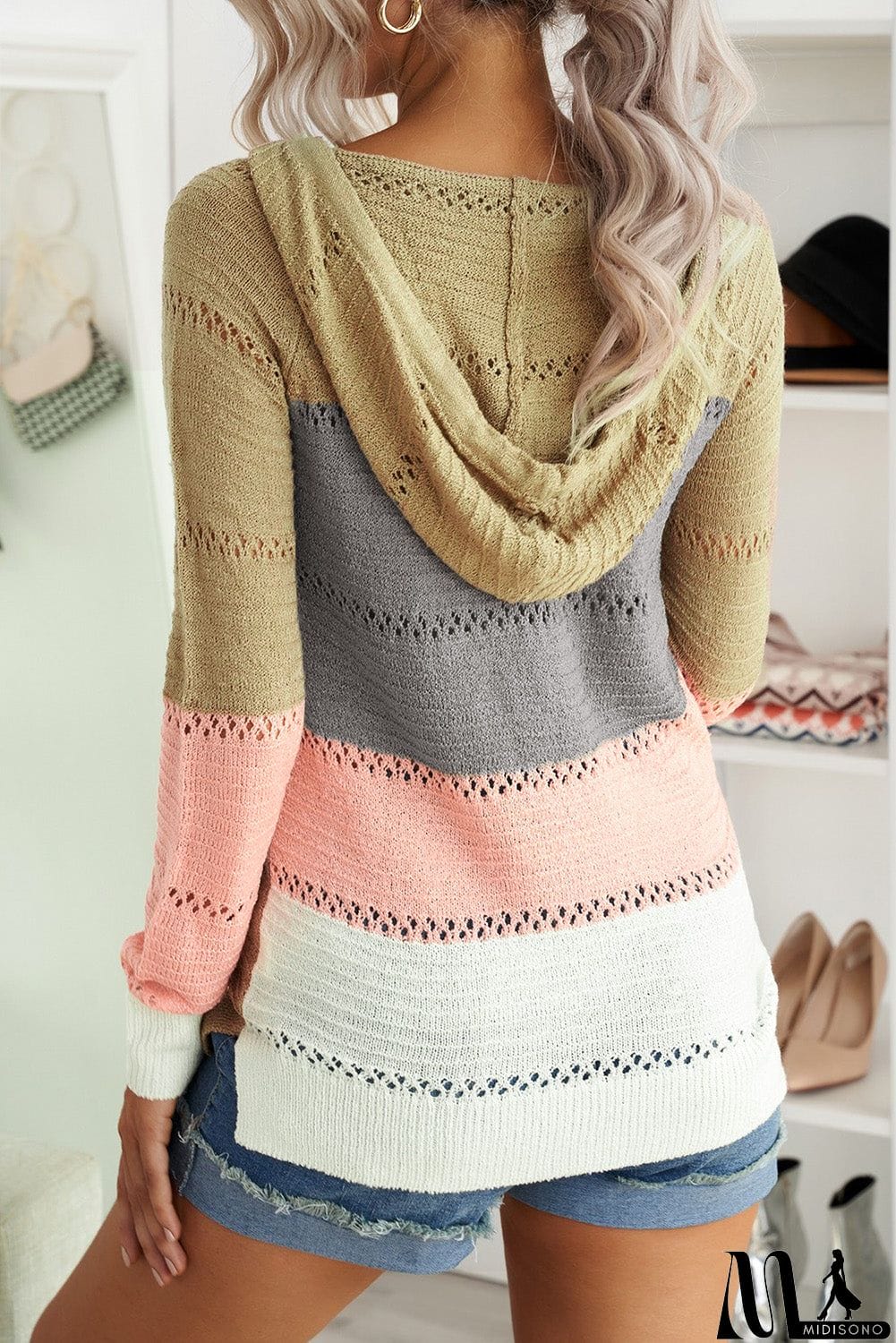 MidiSono - Classic Beach Bonfire Knitted Hoodie