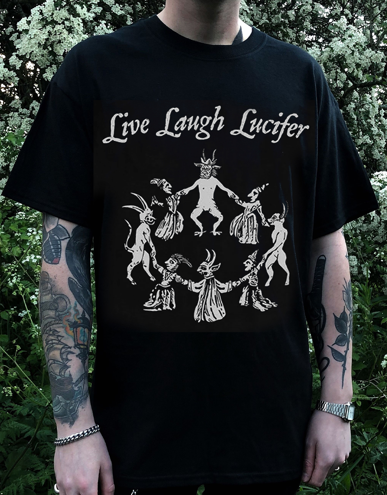Lucifer And Satan Dark T-shirt / TECHWEAR CLUB / Techwear