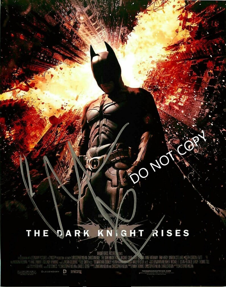 Christian Bale  Batman  8 x10 20x25 cm Autographed Hand Signed Photo Poster painting