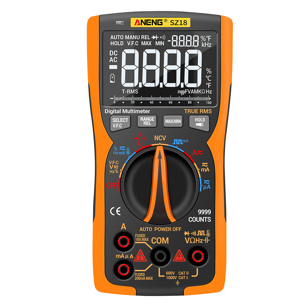 

ANENG SZ18 9999 Counts - Digital Multimeter, 501 Original