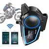 Motorcycle Helmet BT Headset Motorcycle Headphones Compatible with All Helmets