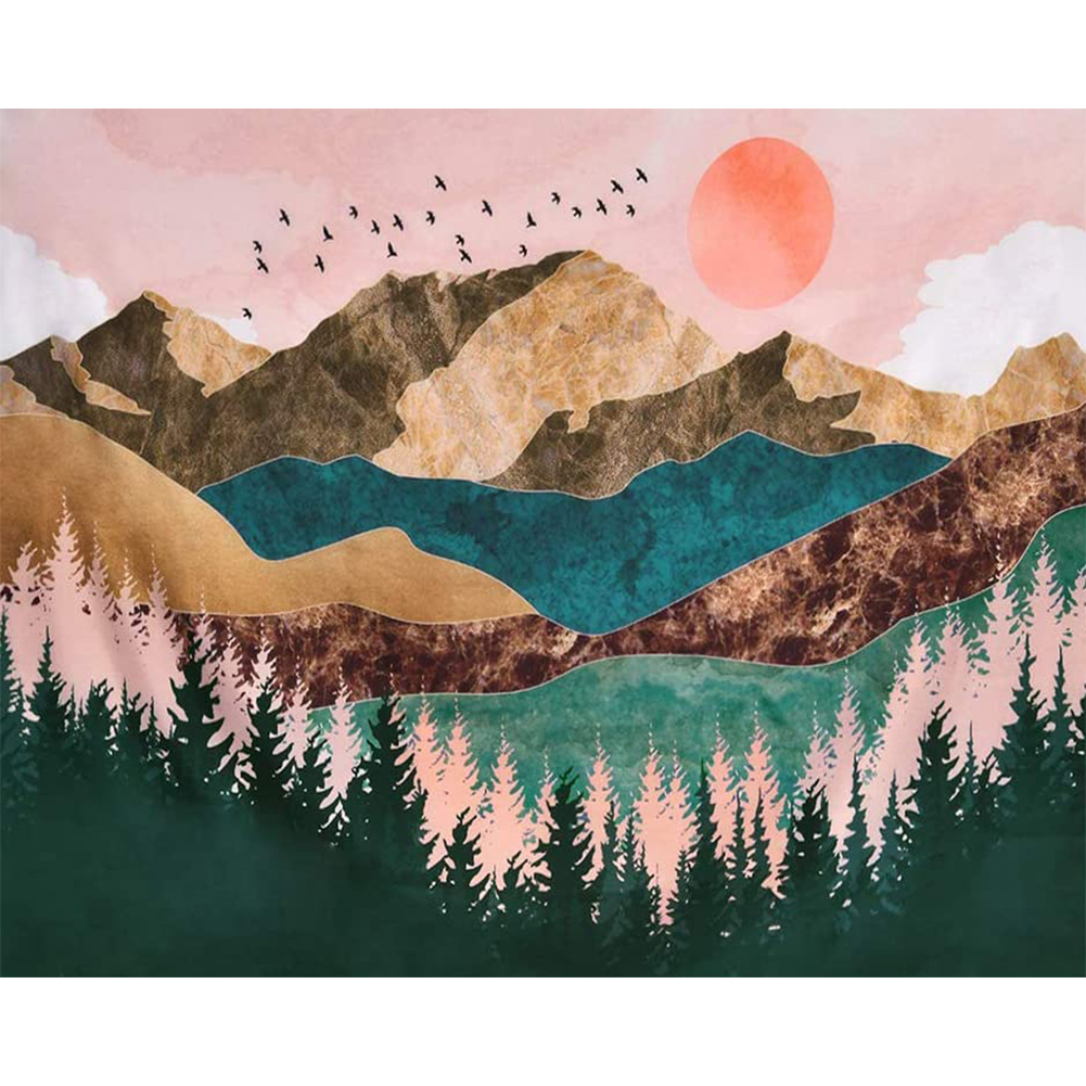 

Mountain - Round Drill Diamond Painting - 40*30CM, 501 Original