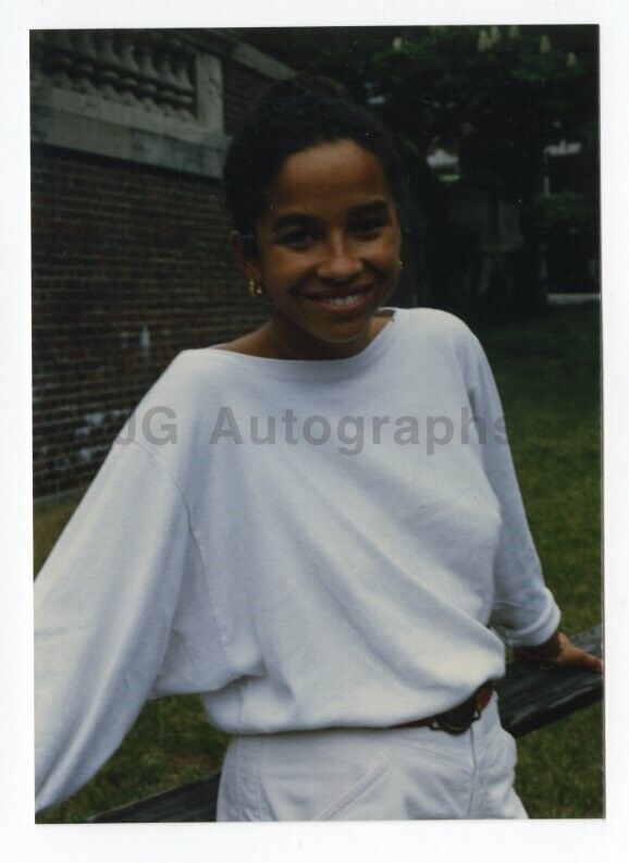 Rae Dawn Chong - Candid Photo Poster painting by Peter Warrack - Previously Unpublished