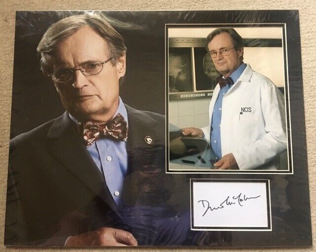 DAVID McCALLUM SIGNED NCIS Photo Poster painting MOUNT UACC REG 242 (2)