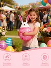 6 Pcs Easter Inflatable Outdoor Decorations PVC Colored Giant Egg Ornaments Blow Up Easter Egg Yard Decorations for Lawn/Garden/Porch/Courtyard