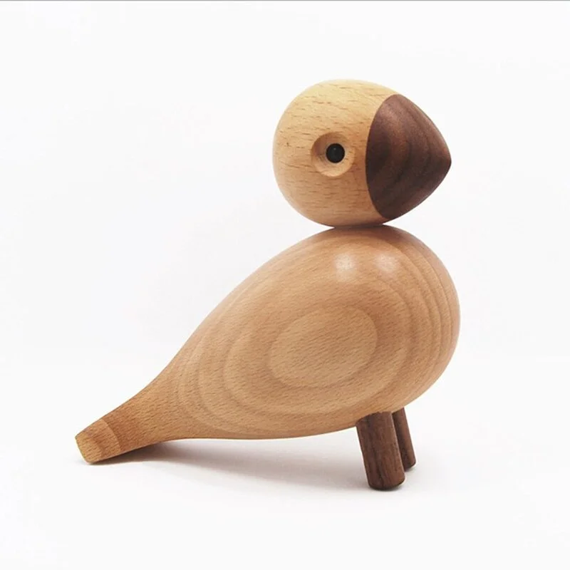 Wooden play The puppet puppet woodcarving decoration creative Home Furnishing bird of Denmark Small ornaments in room