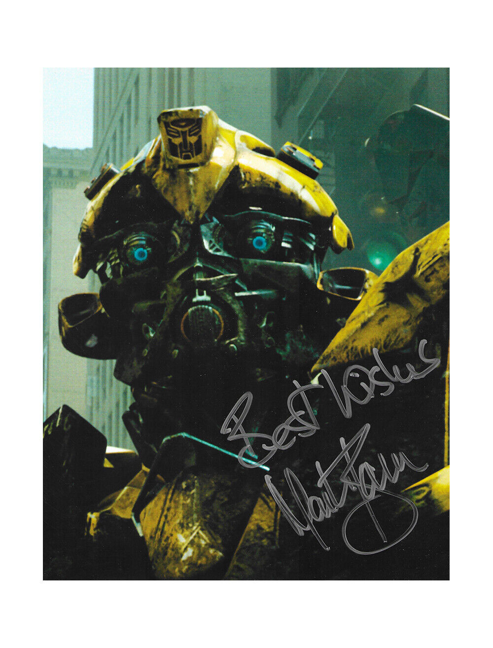 8x10 Transformers Bumblebee Print Signed by Mark Ryan 100% + COA