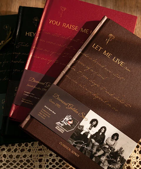 The Golden Melody Era Vintage Notebook-Himinee.com