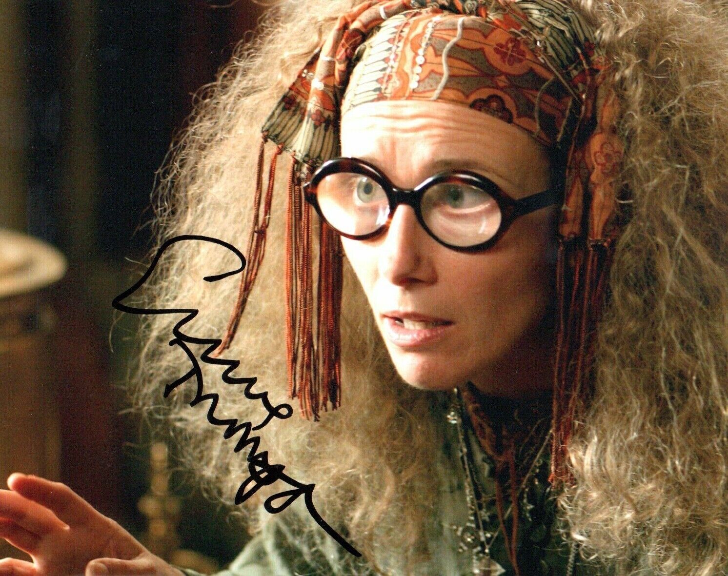 Emma Thompson Harry Potter Autograph Signed 10-8 Photo Poster painting