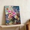 Framed Daisy-Paint By Numbers Acrylic Painting 30*40Cm With Color Box 5Ml（18Colors）