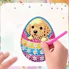 (US Only)Easter Eggs Theme DIY Diamond Painting Fridge Magnets Kit for Art Crafts Gift