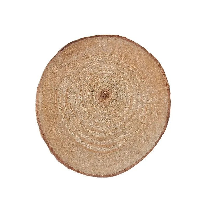 Athvotar Simple Round Wood Chips Log Cup Cushion Dinner Mat Photo Photography Decoration Props Children's Handmade Diy Materials