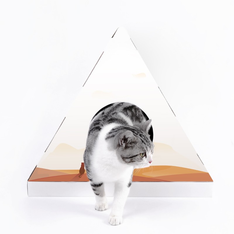 小佩旅行喵趣屋猫抓板 猫窝瓦楞纸磨爪玩具 猫咪用品-Digicat 猫电澳洲