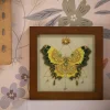 3D DIY Bead Embroidery Butterfly Home Decor Gift Tabletop Display Frame Kit(Include Embroidery Hoop)