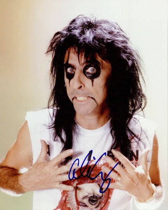 Alice Cooper signed 8x10 Photo Poster painting COA in-person